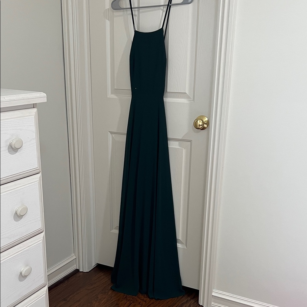 Lulu's Black Spaghetti-Strap Maxi Dress